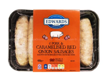 [NON-HALAL] Edwards Caramelise Onion Sausages 400g Supply