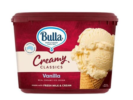 Bulla Creamy Classics Vanilla Real Ice Cream 2L Online