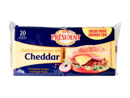 President Burger Cheddar Cheese Slices 400g Online Sale