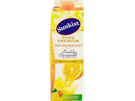 Sunkist Pure Premium 100% Orange Juice 1L Sale