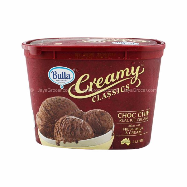 Bulla Creamy Classic Chocolate Chip Ice Cream Tub 2L on Sale