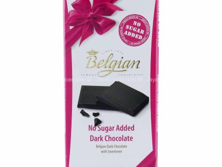 Belgian No Sugar Added Dark Chocolate Bar 100g Discount