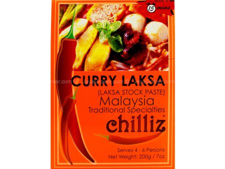 Chilliz Curry Laksa Stock Paste 200g For Cheap