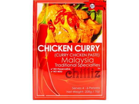 Chilliz Chicken Curry Paste 200g Online now