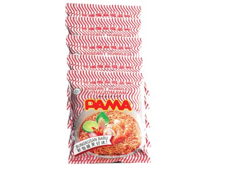 Pama Thai Tom Yam Flavour Instant Noodle 55g x 5 Supply