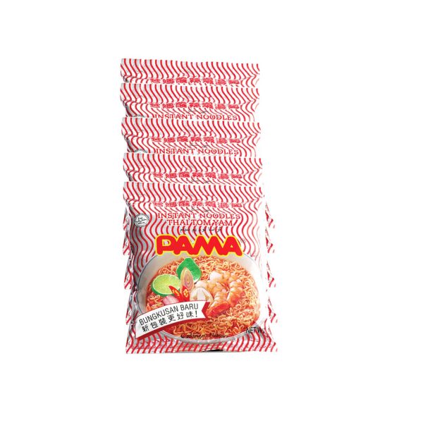 Pama Thai Tom Yam Flavour Instant Noodle 55g x 5 Supply