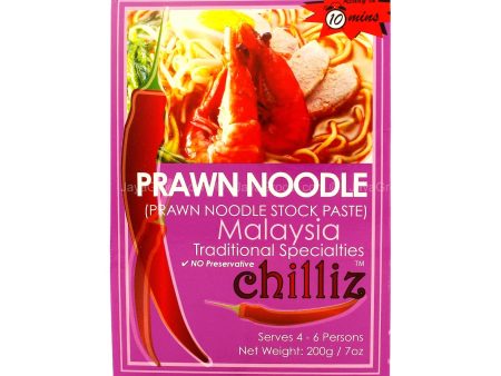 Chilliz Prawn Noodle Stock Paste 200g For Discount