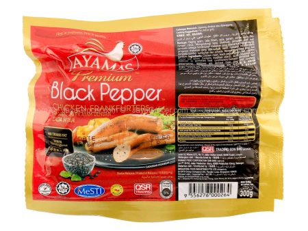 Ayamas Premium Black Pepper Chicken Frankfurter 235g Supply