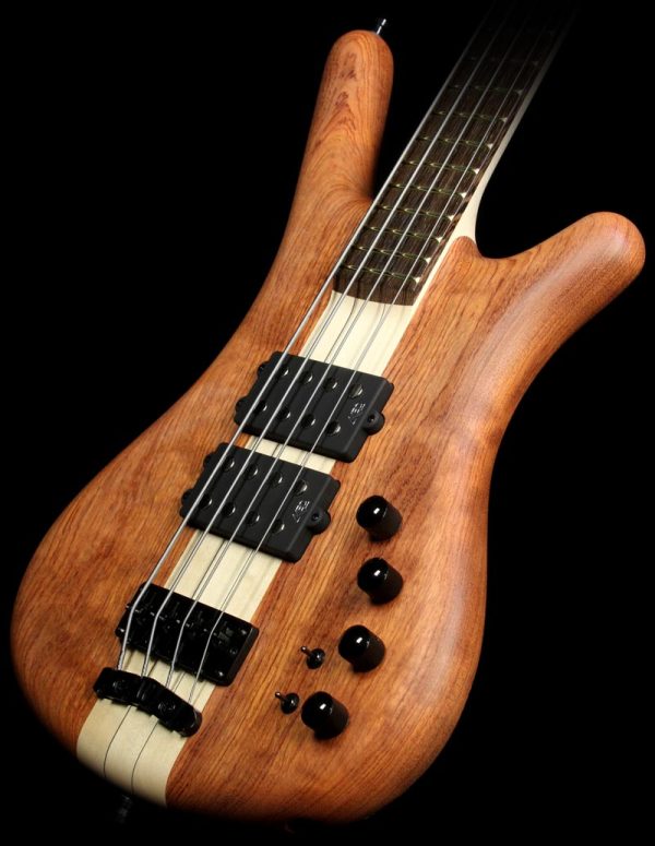 Warwick Custom Shop Corvette NT Bubinga Electric Bass Guitar Natural Oil on Sale