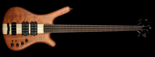 Warwick Custom Shop Corvette NT Bubinga Electric Bass Guitar Natural Oil on Sale