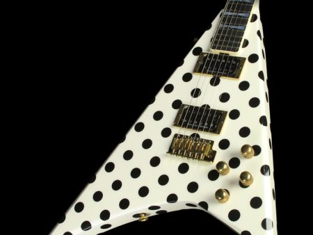 Used 2016 Jackson Custom Shop Randy Rhoads RR 1.5 Guitar White w Black Dots on Sale