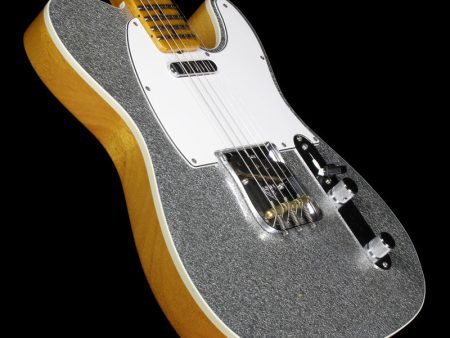 Fender Custom Shop 2016 NAMM Display Postmodern Telecaster Top Bound Electric Guitar Silver Sparkle Online now