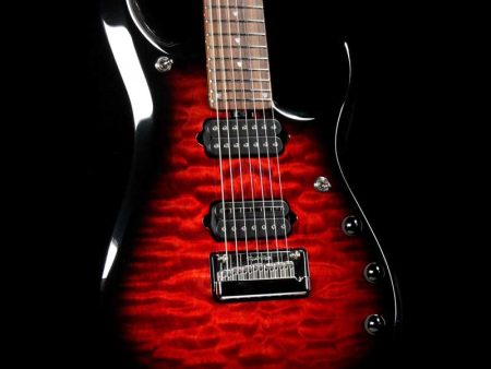 Ernie Ball Music Man Ball Family Reserve Petrucci BFR 7 Ruby Burst Quilt Online