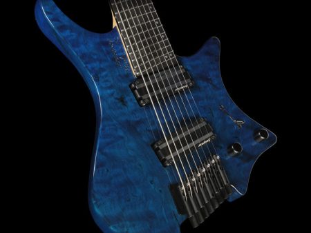 Strandberg Boden OS 8 Electric Guitar Blue Gloss Quilt Top For Discount