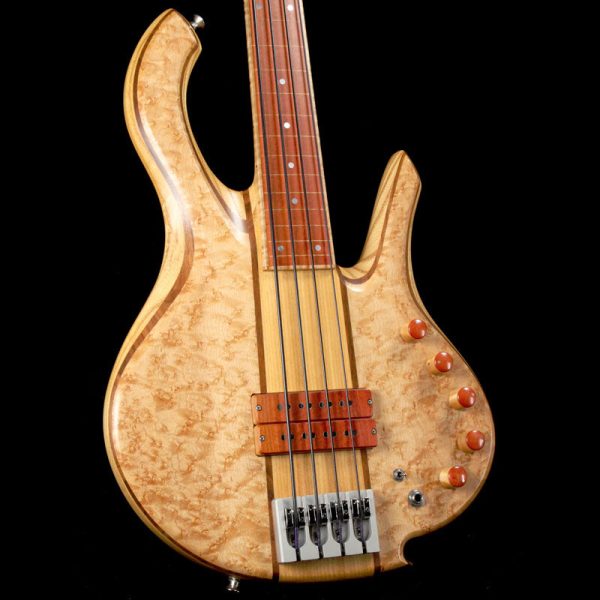 Mike Browne Design Gnome Fretless 4 Bass Guitar Natural 2009 Sale