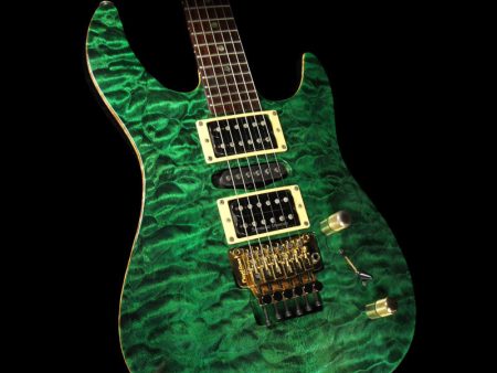 Used 1997 Brian Moore MC-1F Flame Maple Electric Guitar Green Hot on Sale